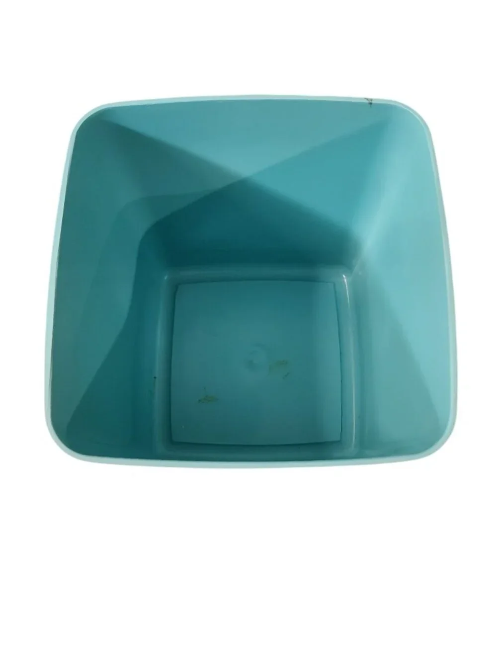 Vintage Lustro Ware 4 Canister Set Plastic Turquoise With Lids 1950s AS IS